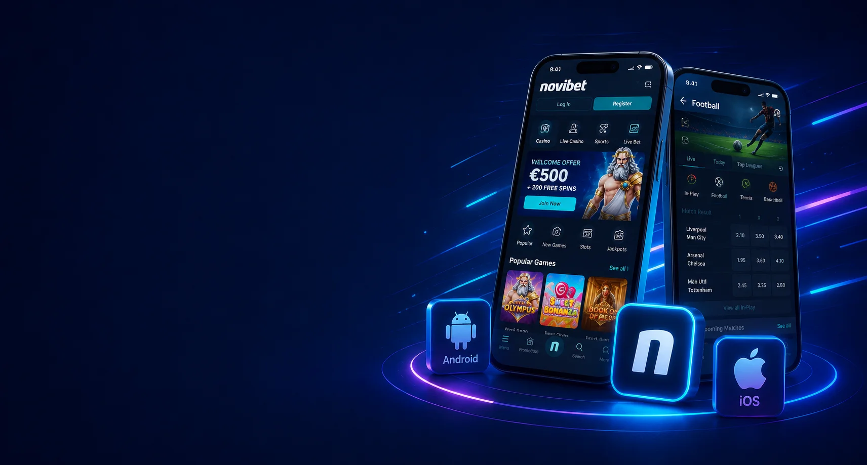 novibet mobile app banner